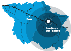 Zone d’intervention SARL DSR Construction à Tarbes, Pau et 65
